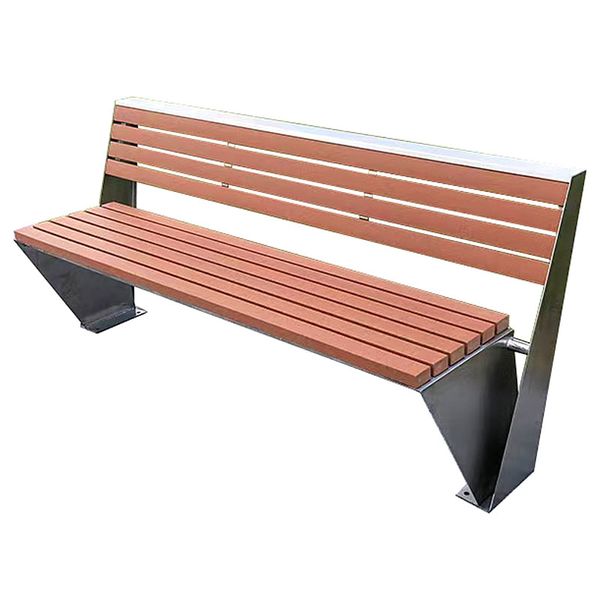 Chaise de jardin, banc de loisirs extérieur de parc, banc de jardin, acier inoxydable, matériau en feuille galvanisée, matériau, taille, couleur peut être personnalisée, durable