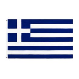 Decoración de jardín Exterior 90 * 150 cm Bandera griega griega Interior Decoración interior 59 * 35.4 pulgadas Bandera No.4