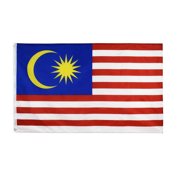Décoration de jardin extérieur 90 * 150 cm drapeau malaisien décoration intérieure intérieure 59 * 35,4 pouces drapeau No.4