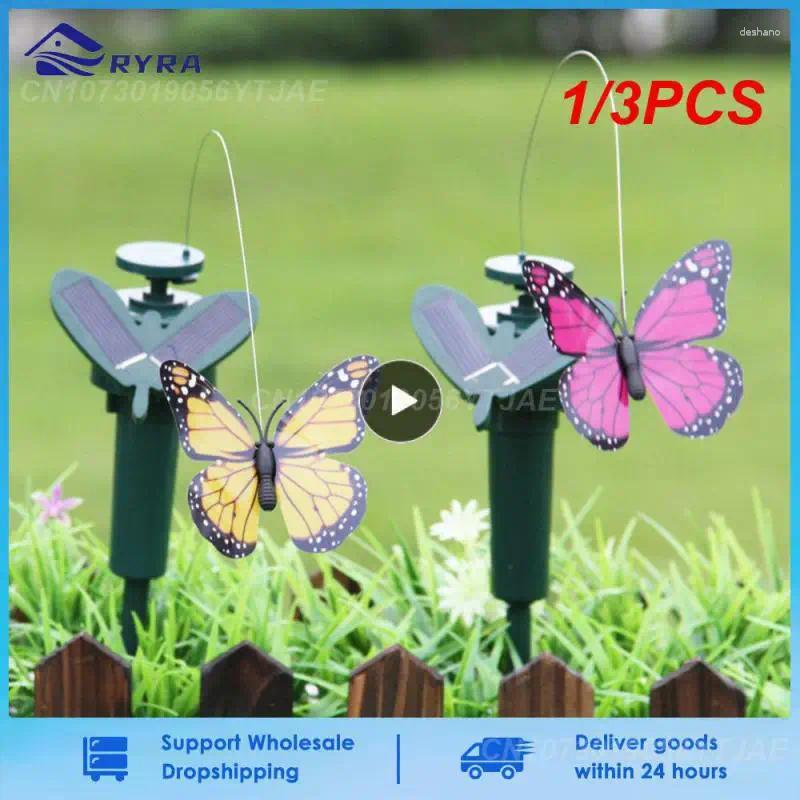 Dekoracje ogrodowe 1/3PCS Piękne wibracje energia słoneczna tańcząca latanie trzepotanie motyli kolibry słonecznika ogrodnictwo ogrodnictwo na zewnątrz