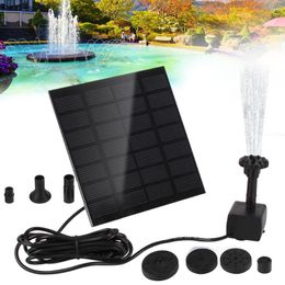 Gardendecoraties 1.4W Mini Solar Fountain Pomp Power Panel Kit Water voor zwembad Binnenvogel Bad Buiten Buiten