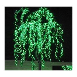 Tuindecoraties 1,8 m/6ft Hoogte Regendichte LED Artificial Willow Wee Tree Light 960PCS BBS 110/220VAC Fairy Decor Drop levering Ho DHBFM