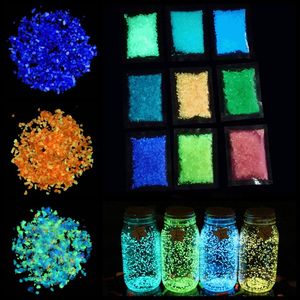 Tuindecoraties 10/30 g Luminous Sand Stones Park Road Pebbles Glow in Dark Ornament Party Wishing Bottle Decoration7Garden