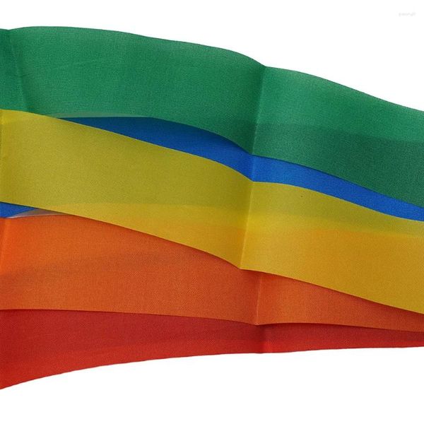 Décorations de jardin 100d tissu 35 x 5 pouces Perch Porch Deck 88 13 13cm Party Decoration Polyester Rainbow Windsock Outdoor Easy Recyclable