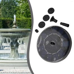 Décorations de jardin 130 mm de diamètre Solaire Fountaine Pompe flottante Pompe en eau Piscine Pish Bird Bath Pond extérieur