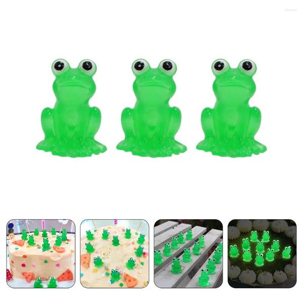 Décorations de jardin 15 pcs dessin animé grenouille décor de table décor animées de la chambre figurine résine mini animal grenouille house bourse