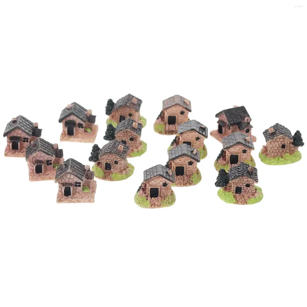 Décorations de jardin 15 pcs Micro-paysage en pierre Small conteneurs Accessoires Resin DIY BONSAI MODÈLE