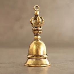 Décorations de jardin 1pc rétro cuivre cloche vent carillons en laiton artisanat moulage sous pression chute tibétain bronze idées pendentif