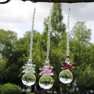 Décorations de jardin 1pcs verre cristal Feng Shui 20mm 30mm 40mm boule prisme suspendu lustre décor fenêtre de mariage ornement