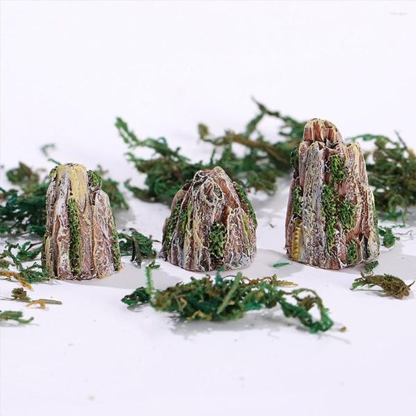 Décorations de jardin 1 pièces Mini montagne Miniature jouets bonsaï ornements plante accessoires de jardinage résine naturelle décoration de la maison approvisionnement