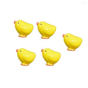 Tuindecoraties 2-13PCS Kip Kip Kuiken Ei Nest Kleine Weiland Standbeeld Miniaturen Ornament Voor DIY Fee Poppenhuis Plant decoratie