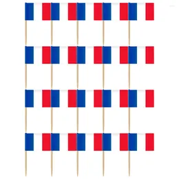 Tuindecoraties 200 % Wereldland stick vlaggen plukken feestdecoratie viering Franse vlag tandenstoker miniatuur miniatuur