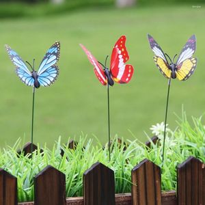 Décorations de jardin 20pcs bouquet de papillons jardin planteur coloré fantaisiste papillon piquets décoration décor extérieur décoration de jardinage