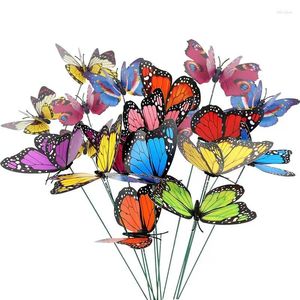 Décorations de jardin 25pcs Butterfly Planter Planteur Colorful fantaisiste Décoration de décoration extérieure Jardinage