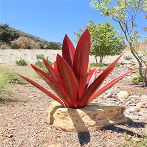 Tuindecoraties 27/35/65cm DIY Metal Agave Plants Tequila Art Crafts Ornament Rustic Yard Sculpture Outdoor Home Decor accessoires