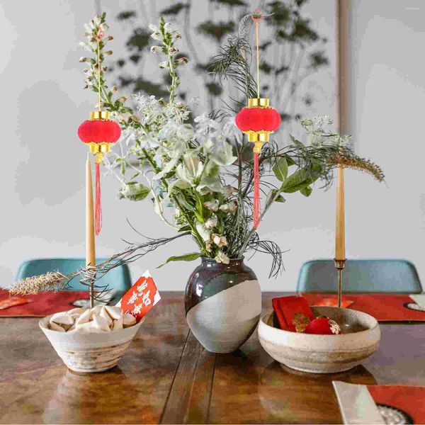 Décorations de jardin 30 pcs salle de bains année lanterne ornements plantes en pot lanternes de style chinois petits pendentifs bonsaï