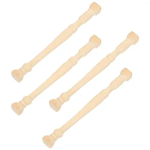 Décorations de jardin 4 pcs Piliers romains Micro Paysage Accessoires Mini Maison Miniature Scène en bois