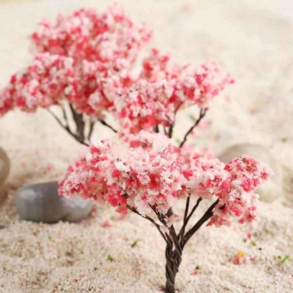 Décorations de jardin 40pcs 65mm Cerisiers en fleurs pour les scènes de mise en page à l'échelle HO OO Un moyen idéal pour Greenscape votre paysage modèle