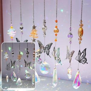 Tuindecoraties 5/7 stks kristal windtje zonlicht vangen van zonovervangers hanger bruiloft windchimes buiten indoor hangend decoratief