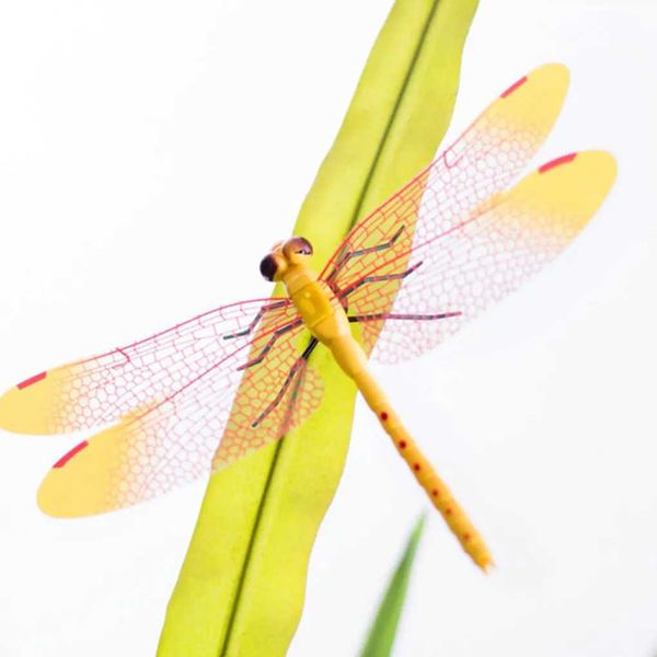 Décorations de jardin 5pcs Jardin Dragonfly décor arrière-cour Adorment Insect Sculpture Artware Craft Prop Simulation Insectes Décoration de pieu