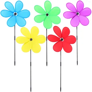Gardendecoraties 5 stks windspinners buiten windmolen Pinwheels Decor Kids Gift Toys