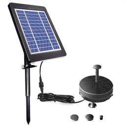 Décorations de jardin 6V 3,5 W Pompe de fontaine solaire Power Power sans balais d'eau intégrée Batterie de rangement intégrée LED pour Baignoire d'oiseau étang