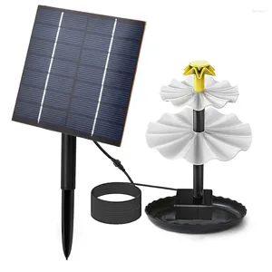 Tuindecoratie 7 V/2,5 W Solar Fonteinpomp Voor Zwembad Vijver Vogelbad Decoratie Dompelpomp Kit 3-tier Waterval