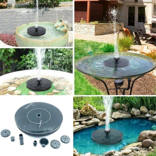 Accessoires de décorations de jardin Sac Fountaine solaire 7V / 1,4 W DC 4.5-10 V Fast Start High Efficiency Portable Strong Stability Round Forme