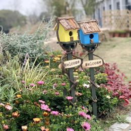 Tuindecoratie Amerikaans massief hout Simulatie Huis Vogelnest Accessoires Villa Balkon Meubels Ambachten Binnenplaats Decoratie