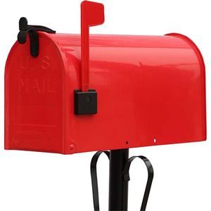 Décorations de jardin Style américain PostMount Boîtes aux lettres Stand Floor Metal Postbox Outdoor Park Villa spaper Letter Box Seau Letterbox 230603