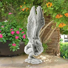 Tuindecoratie Angel Redemption Statue Garden Sculpture Ornament Fairy Angel Statue Buiten Decoratieve Patio Vijver 2 Maat L230714