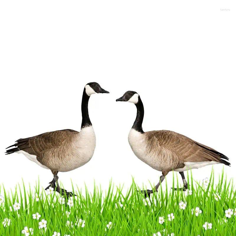 Garden Decorations Animal Stakes Eco-friendly Double-sided Acrylic Duck Decoration Stake Outdoor Courtyard Lawn Decor