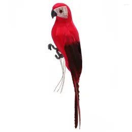 Décorations de jardin Simulation artificielle mousse oiseau créatif plume perroquet accessoire décor modèle d'imitation