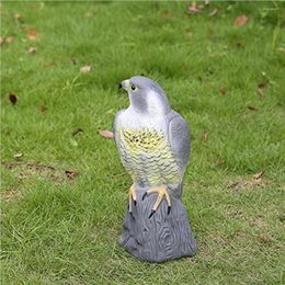 Décorations de jardin Répulsif d'oiseaux Fausse statue dissuasive Contrôle de ferme pour prévenir