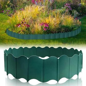 Décorations de jardin bordure résine flexible extérieure clôture antirouille barrière de lit de fleurs bordures de protection pour pelouse et