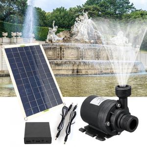 Decoraciones de jardín Kit de bomba de agua solar sin escobillas 800L / H Fuente de alimentación para estanque de baño de aves de piscina