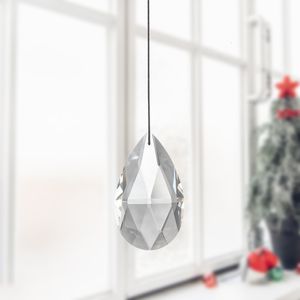 Tuindecoraties kleurrijke kristal prisma ball pendulum hangende decoratie glazen prisma's licht vangen ornament voor binnenplaats raam 230822