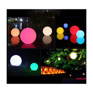 Decoraciones de jardín Colourf Decoraciones de jardín Luz solar Energía Flotador Lámpara Bola Led Iluminado Piscina Suministros de agua Luces Dhsh6