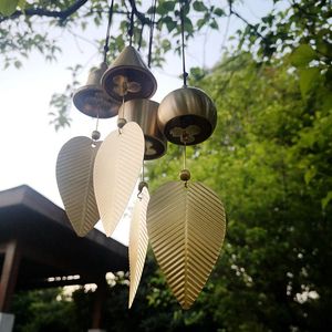 Décorations de jardin Carillon de vent en cuivre Ornements suspendus Ornements de cloche japonaise Carillons extérieurs Balcon Chaînes de pluie Décoration de charme de voiture 231216