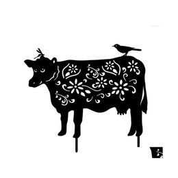 Décorations De Jardin Vache Pieu Bétail Yard Art Acrylique Pieu Décoratif Silhouette Pour La Livraison En Plein Air Maison Patio Pelouse Dhcdk