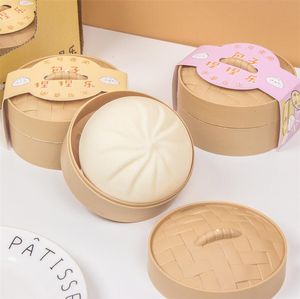 Décorations de jardin Creative Big Steamed Stuffed Bun Steamer Fidget Sensory Toy Autisme Besoin spécial Stress Reliever Stress Soft Squeeze Toy Gift 221126