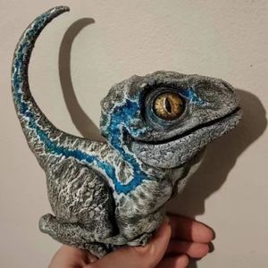 Tuindecoraties Creatief Geboren Velociraptor Jurassic Park Blauw Patroon Dinosaurus Thuis Woonkamer Decoratie Collectie Dinosaurus Speelgoed Geschenk 221126