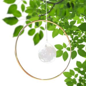 Décorations de jardin cristal voiture ornement suspendu boule de verre soleil fenêtre attrape pendentifs pour rétroviseur