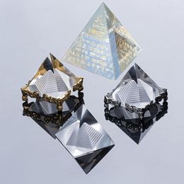 Tuindecoraties Crystal Crafts Creative Gifts Office Ornamenten Triangle Golden Schrift Pyramid