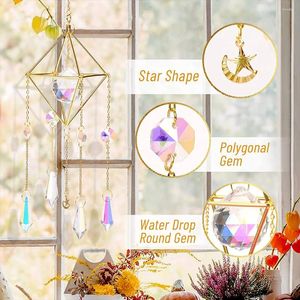 Décorations de jardin Crystal Sun Catcher Prism suspendu pendant arbre branche fenêtre mur anniversaire décoration suncatcher drop cadeaux