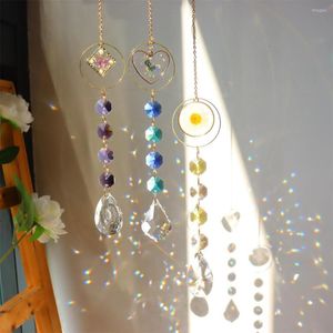 Tuindecoraties Crystal Wind THIENS RAME vierkant metaalhangende prisma's licht vangper ornament raam gordijn sieraden hangerse decor