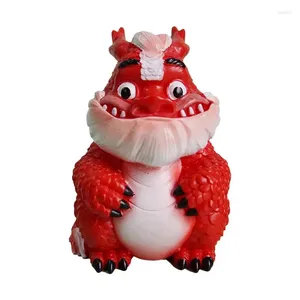 Décorations de jardin Mignon Dragon Statue Résine Dragons Figurine Année chinoise 2024 Décoration Lucky Animal Decor Ornement