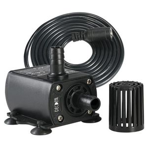 Décorations de jardin DC 12V 300L / H Mini pompe à eau silencieuse Fontaine Aquarium Moteur sans balais Étang Fish Tank Piscine Circ Dho2I