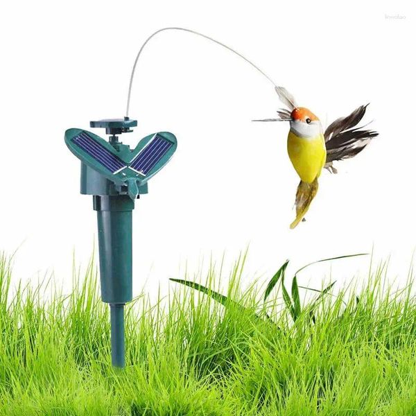 Décorations de jardin Décoration créative simulation solaire Auto Flying Hummingbird Bird Yard Home Decor Funny