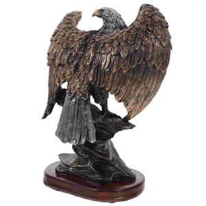 Décorations de jardin Statue d'aigle Figurine d'oiseau Figurines d'animaux en résine Décoration de cour Bureau de bureau
